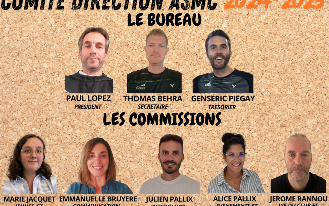 Trombinoscope Bureau et commissions