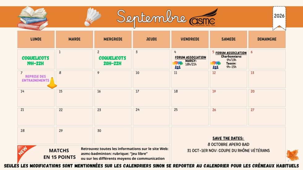CALENDRIER SEPTEMBRE 2026 ASMC Badminton calendrier-septembre-2026-asmc-badminton